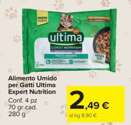 Alimento Umido per Gatti Ultima Expert Nutrition
