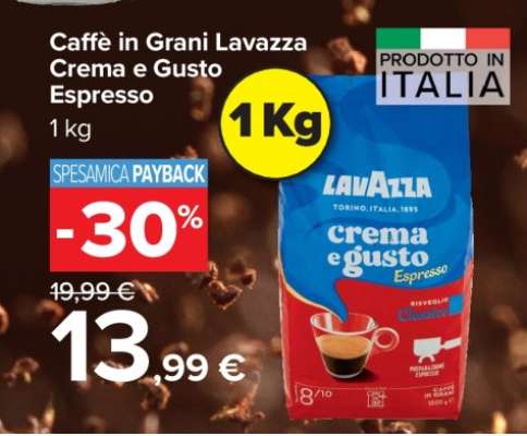 Caffè in Grani Lavazza Crema e Gusto Espresso