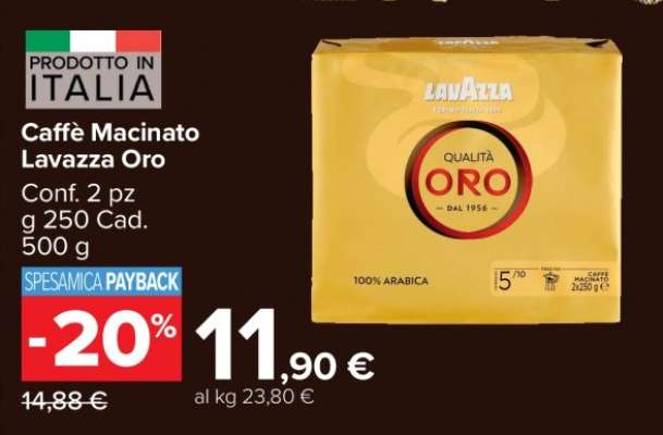 Caffè Macinato Lavazza Oro