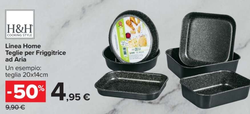 Linea Home Teglie per friggitrice ad aria