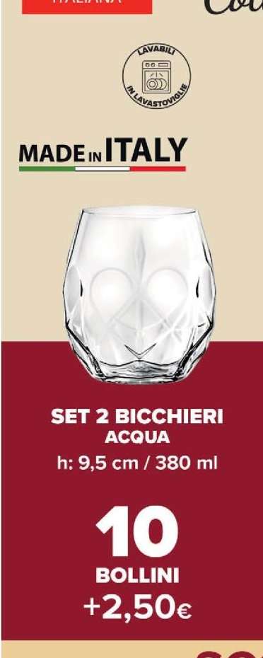 SET 2 BICCHIERI ACQUA
