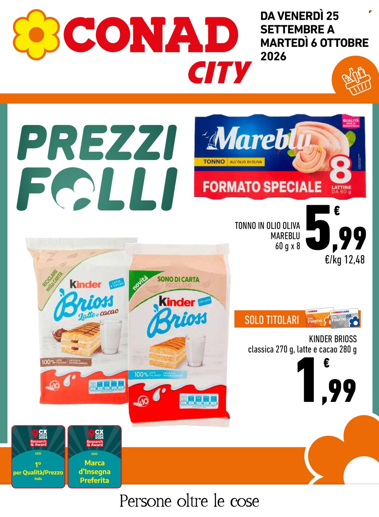 Volantino Conad City - 25/9/2026 - 6/10/2026. Pagina 1