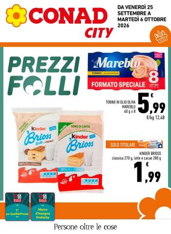 Volantino Conad City - 25/9/2026 - 6/10/2026.