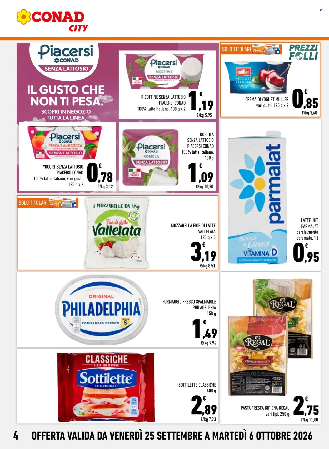 Volantino Conad City - 25/9/2026 - 6/10/2026. Pagina 4