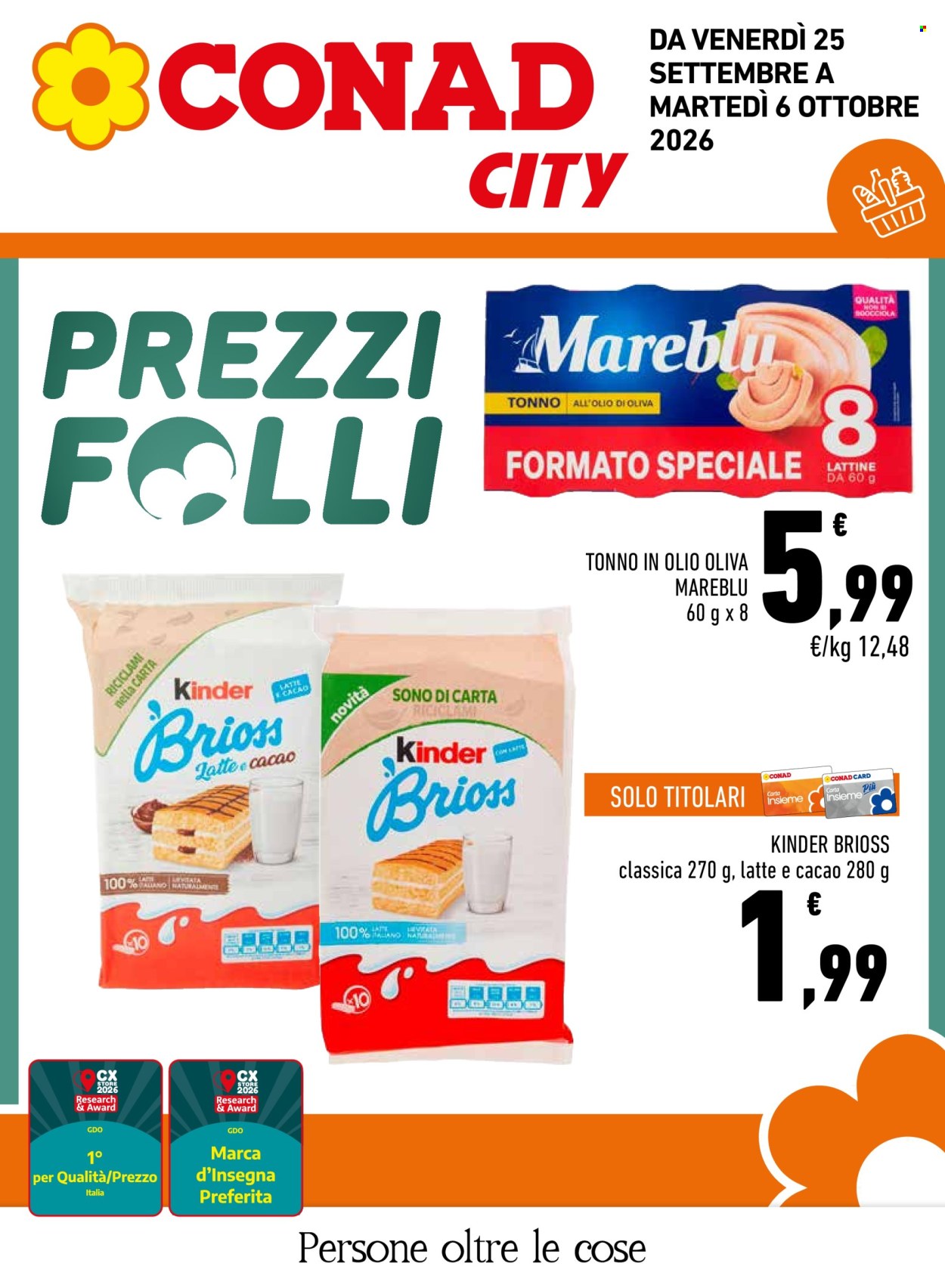 Volantino Conad - 25/9/2026 - 6/10/2026. Pagina 1