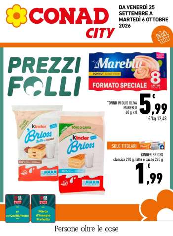 Volantino Conad - 25/9/2026 - 6/10/2026.