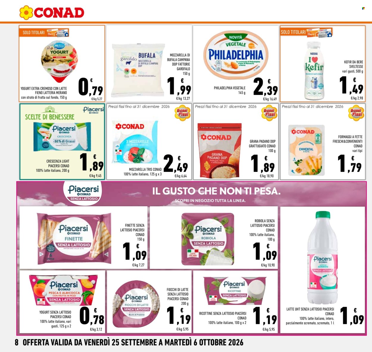 Volantino Conad - 25/9/2026 - 6/10/2026. Pagina 8