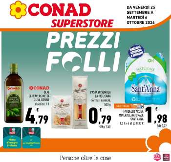Volantino Conad Superstore - 25/9/2026 - 6/10/2026.