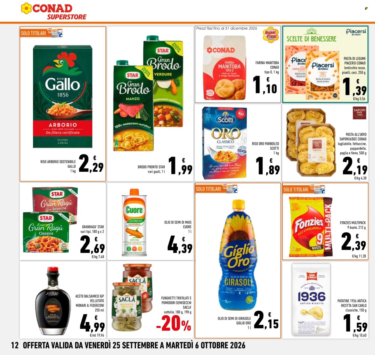Volantino Conad Superstore - 25/9/2026 - 6/10/2026. Pagina 12