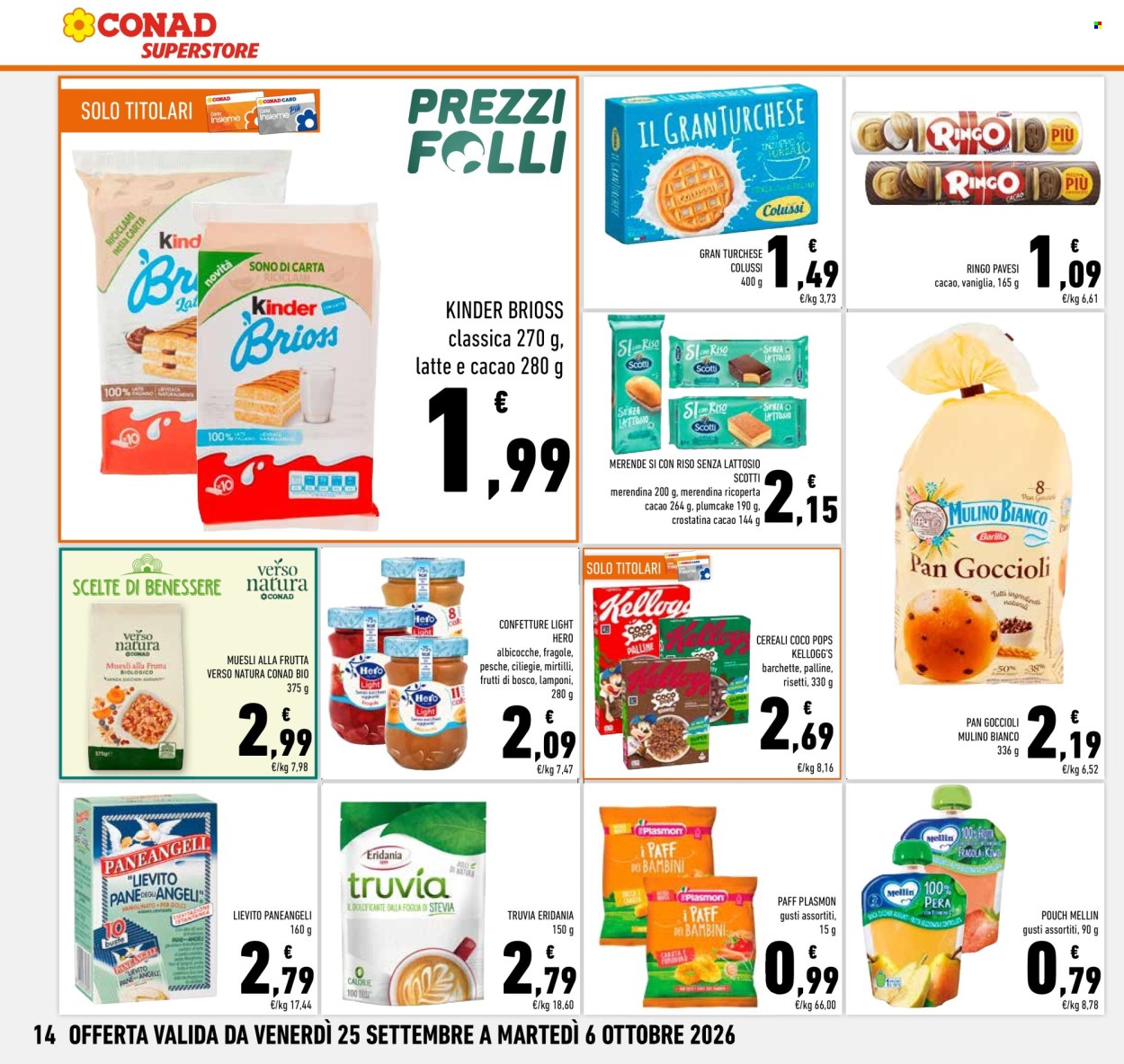 Volantino Conad Superstore - 25/9/2026 - 6/10/2026. Pagina 14