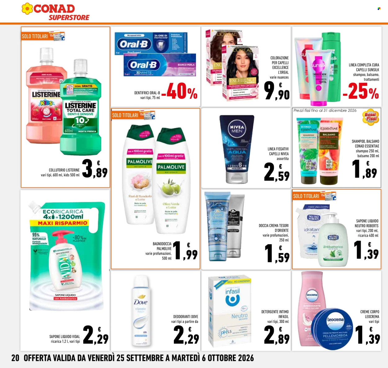 Volantino Conad Superstore - 25/9/2026 - 6/10/2026. Pagina 20