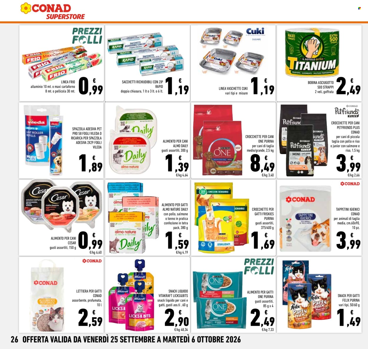 Volantino Conad Superstore - 25/9/2026 - 6/10/2026. Pagina 26