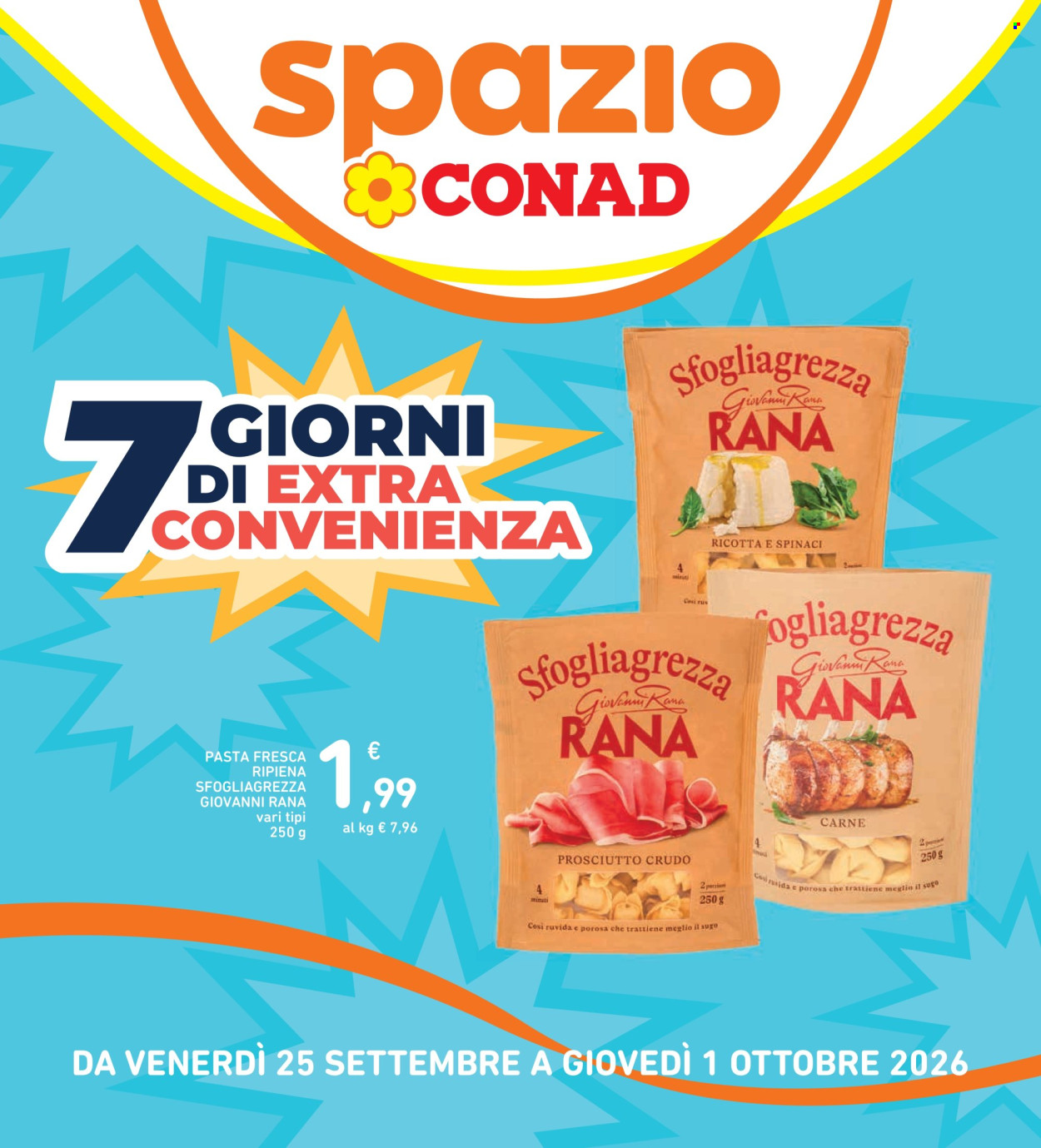 Volantino Spazio Conad - 25/9/2026 - 1/10/2026. Pagina 1