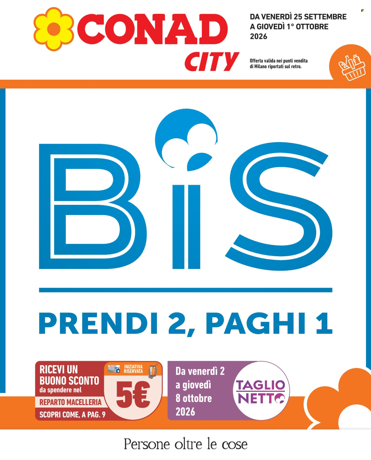 Volantino Conad City - 25/9/2026 - 1/10/2026. Pagina 1