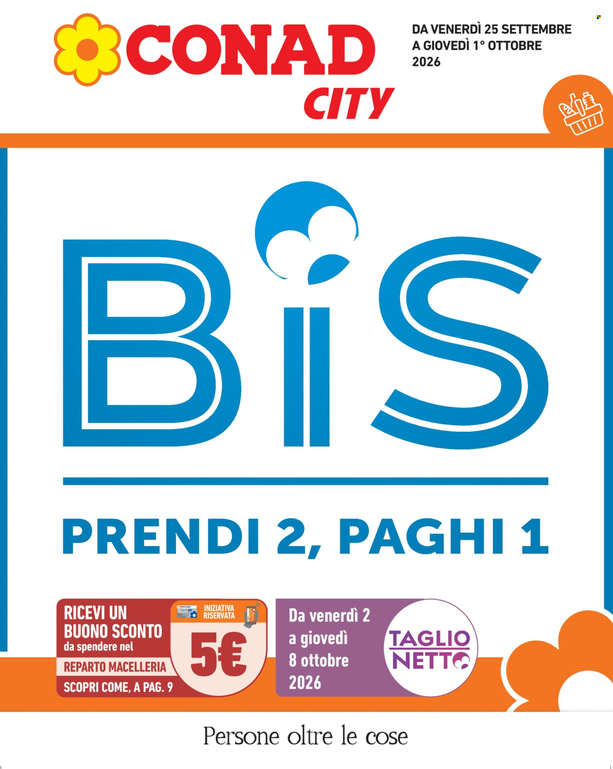 Volantino Conad City - 25/9/2026 - 1/10/2026. Pagina 1