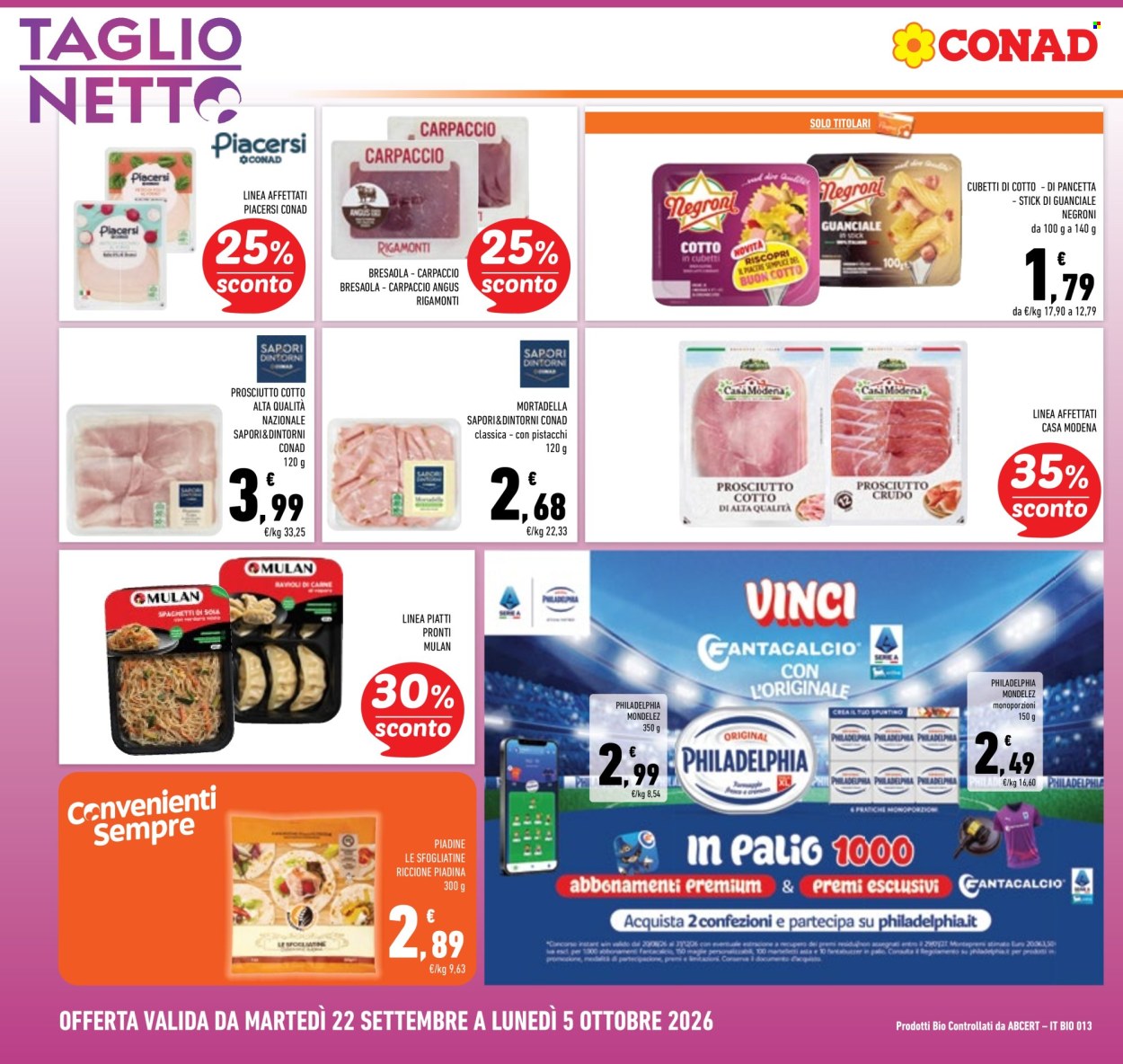 Volantino Conad - 22/9/2026 - 5/10/2026. Pagina 10