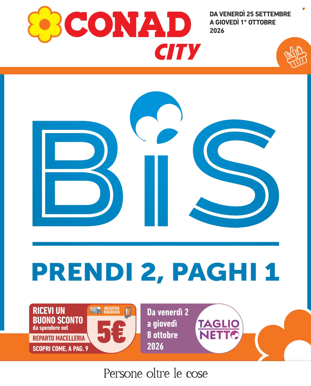 Volantino Conad City - 25/9/2026 - 1/10/2026. Pagina 1