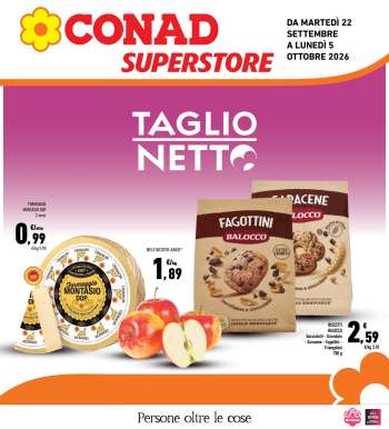 Volantino Conad Superstore - 22/9/2026 - 5/10/2026.