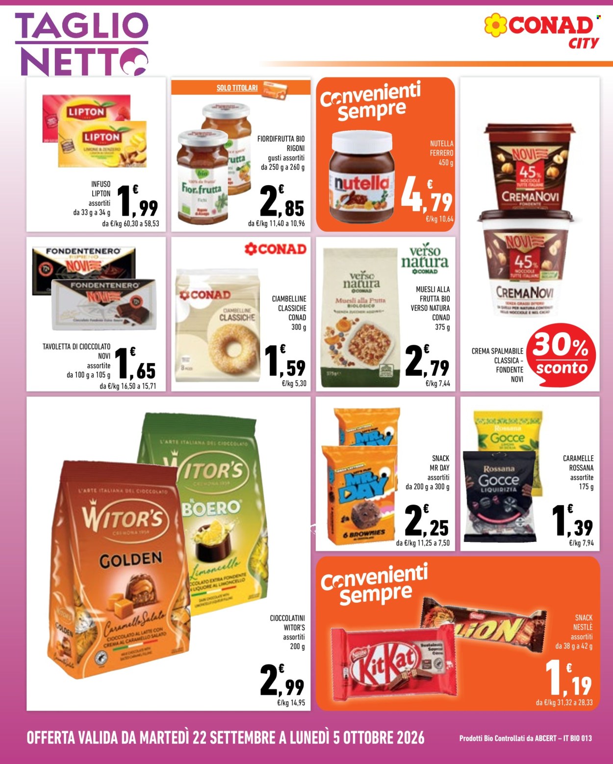 Volantino Conad - 22/9/2026 - 5/10/2026. Pagina 14