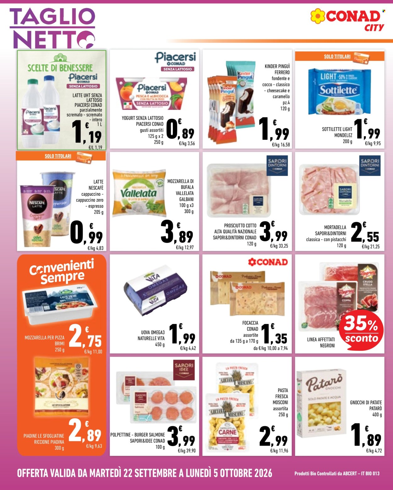 Volantino Conad - 22/9/2026 - 5/10/2026. Pagina 8