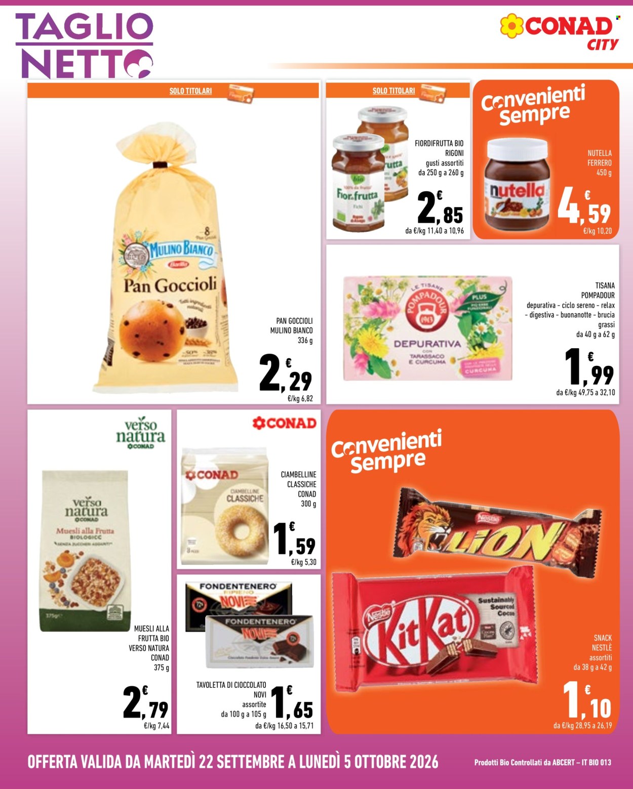 Volantino Conad - 22/9/2026 - 5/10/2026. Pagina 14