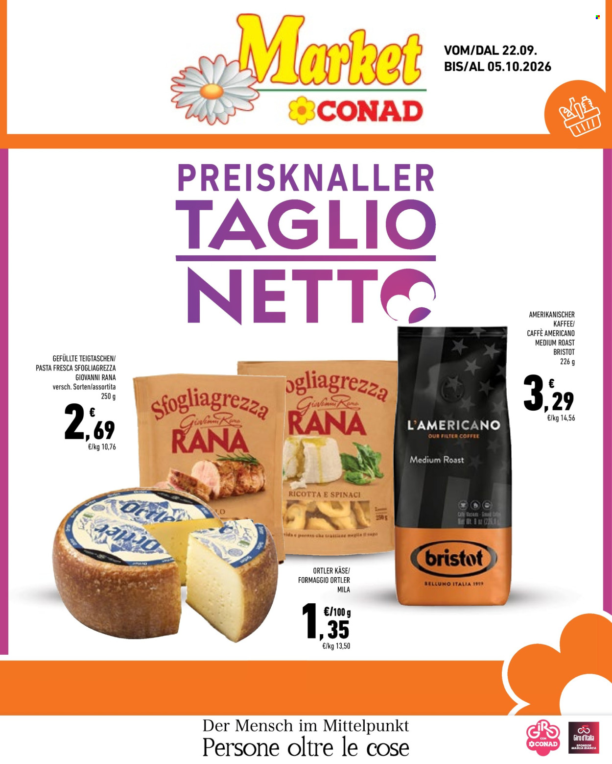 Volantino Market Conad - 22/9/2026 - 5/10/2026. Pagina 1