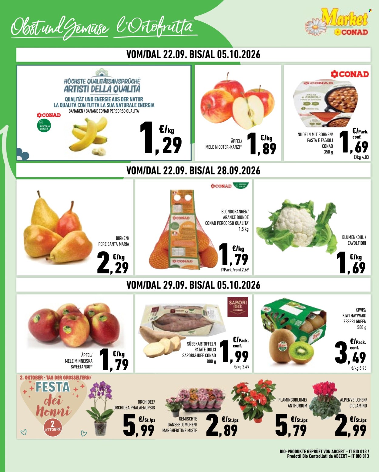 Volantino Market Conad - 22/9/2026 - 5/10/2026. Pagina 2