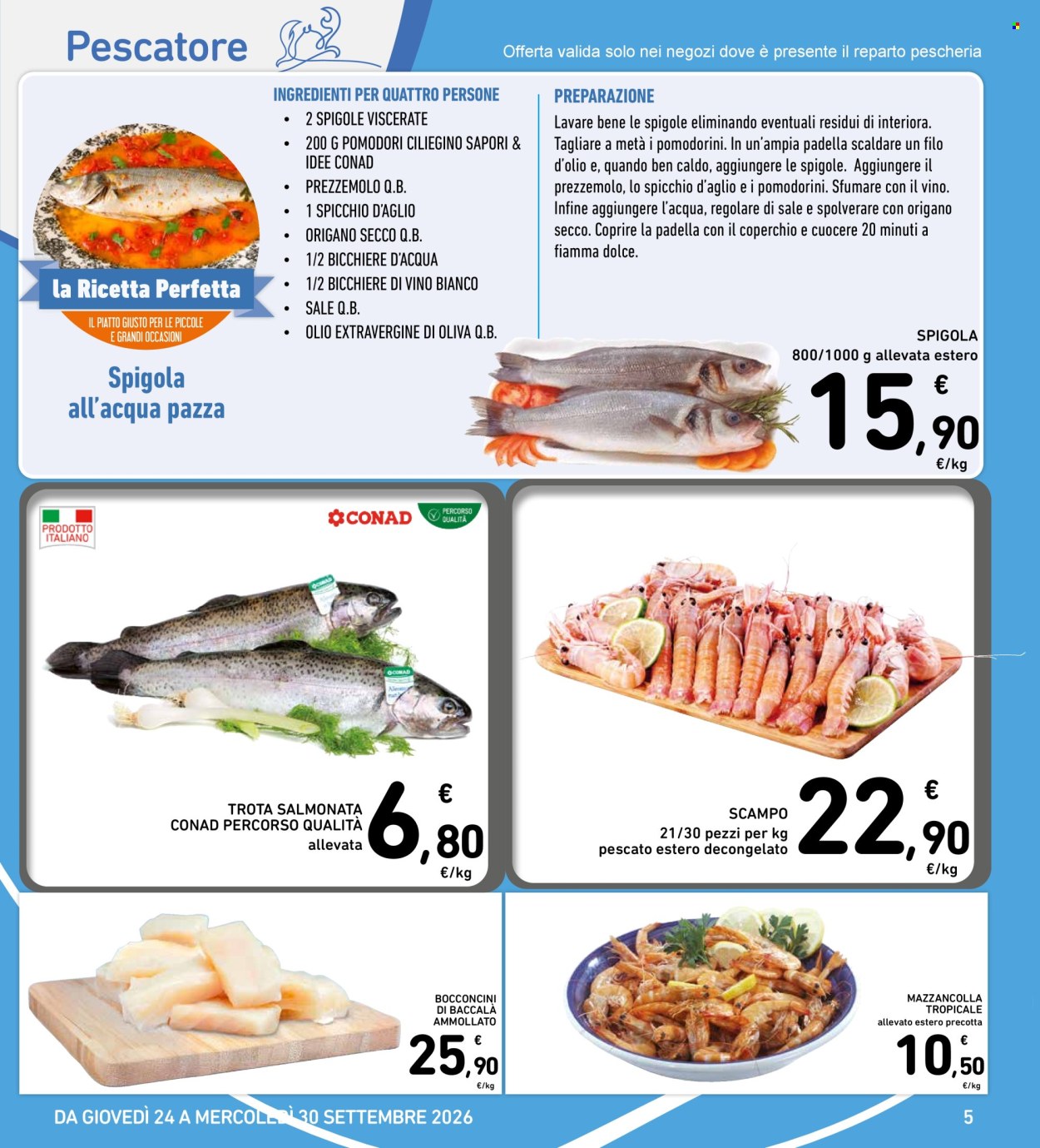 Volantino Spazio Conad - 24/9/2026 - 30/9/2026. Pagina 5