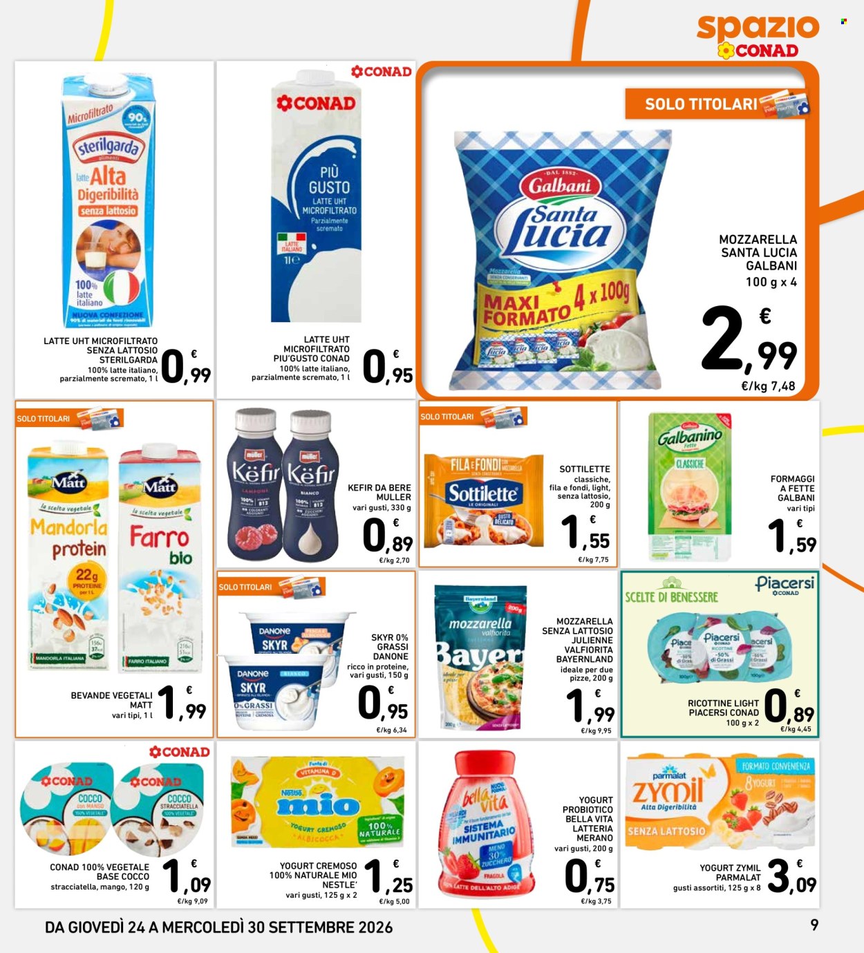 Volantino Spazio Conad - 24/9/2026 - 30/9/2026. Pagina 9