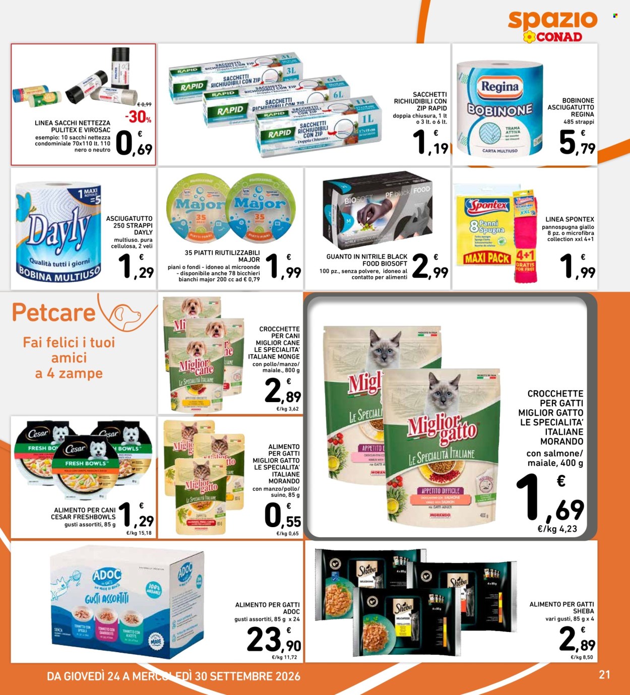 Volantino Spazio Conad - 24/9/2026 - 30/9/2026. Pagina 21