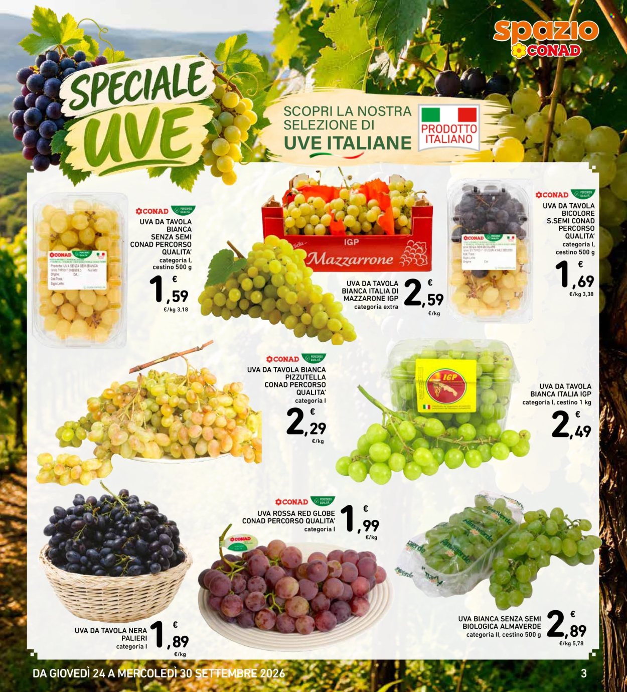 Volantino Spazio Conad - 24/9/2026 - 30/9/2026. Pagina 3