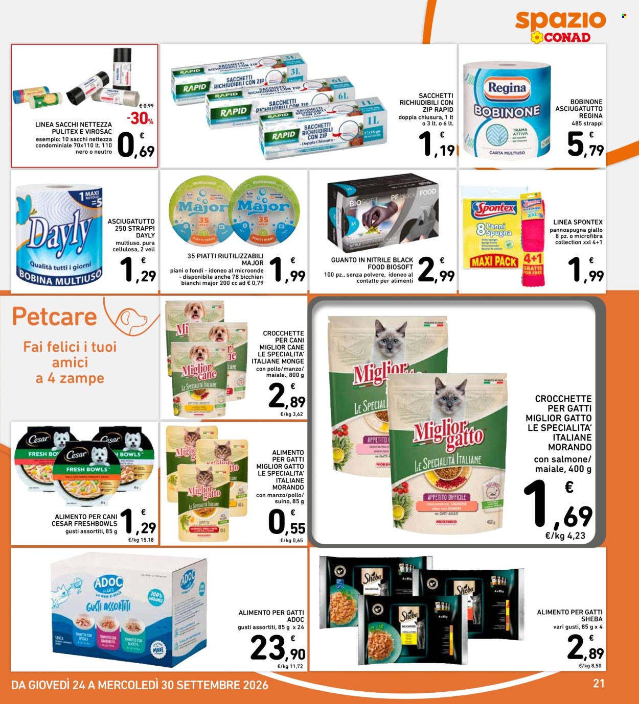 Volantino Spazio Conad - 24/9/2026 - 30/9/2026. Pagina 21