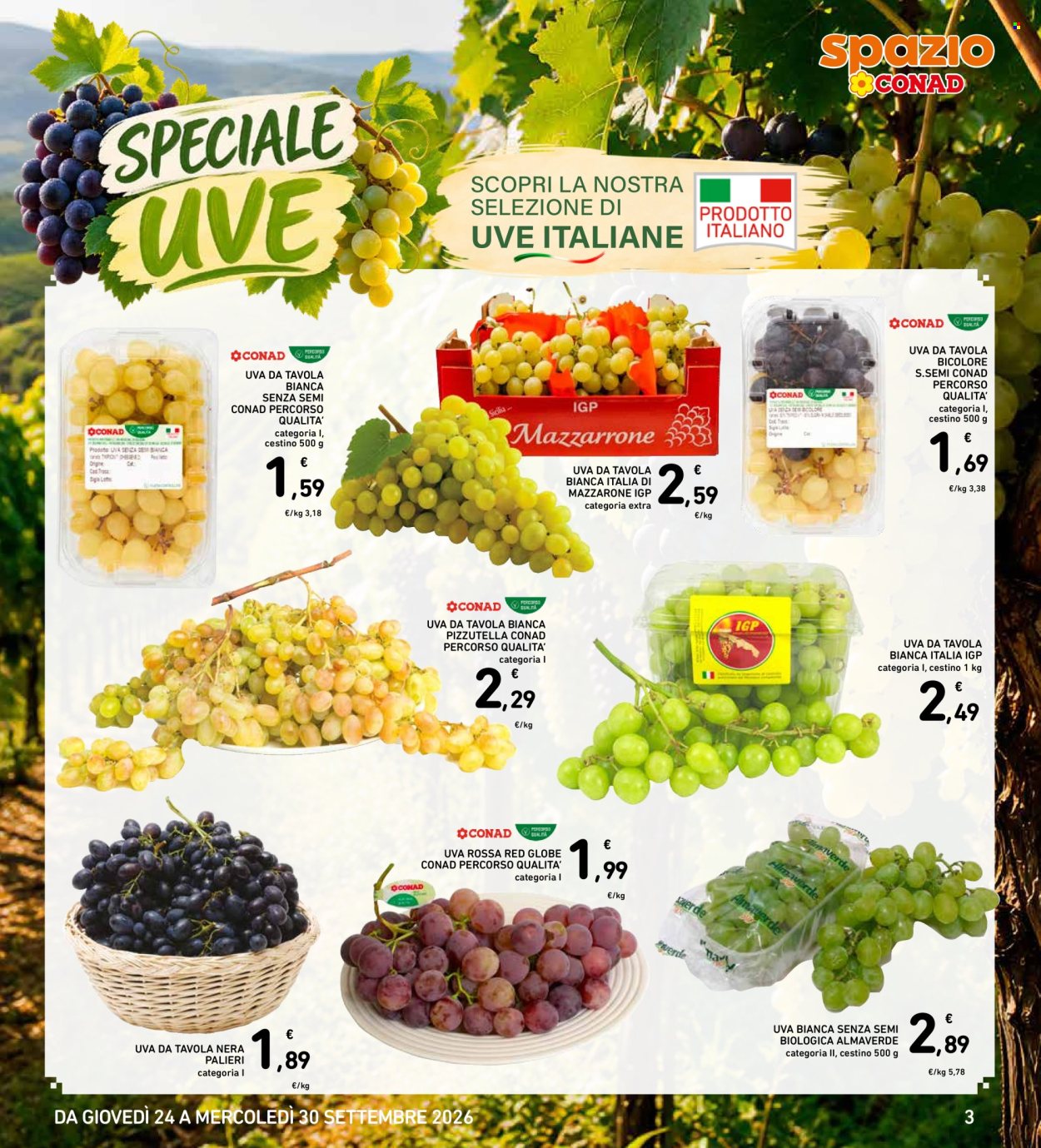 Volantino Spazio Conad - 24/9/2026 - 30/9/2026. Pagina 3