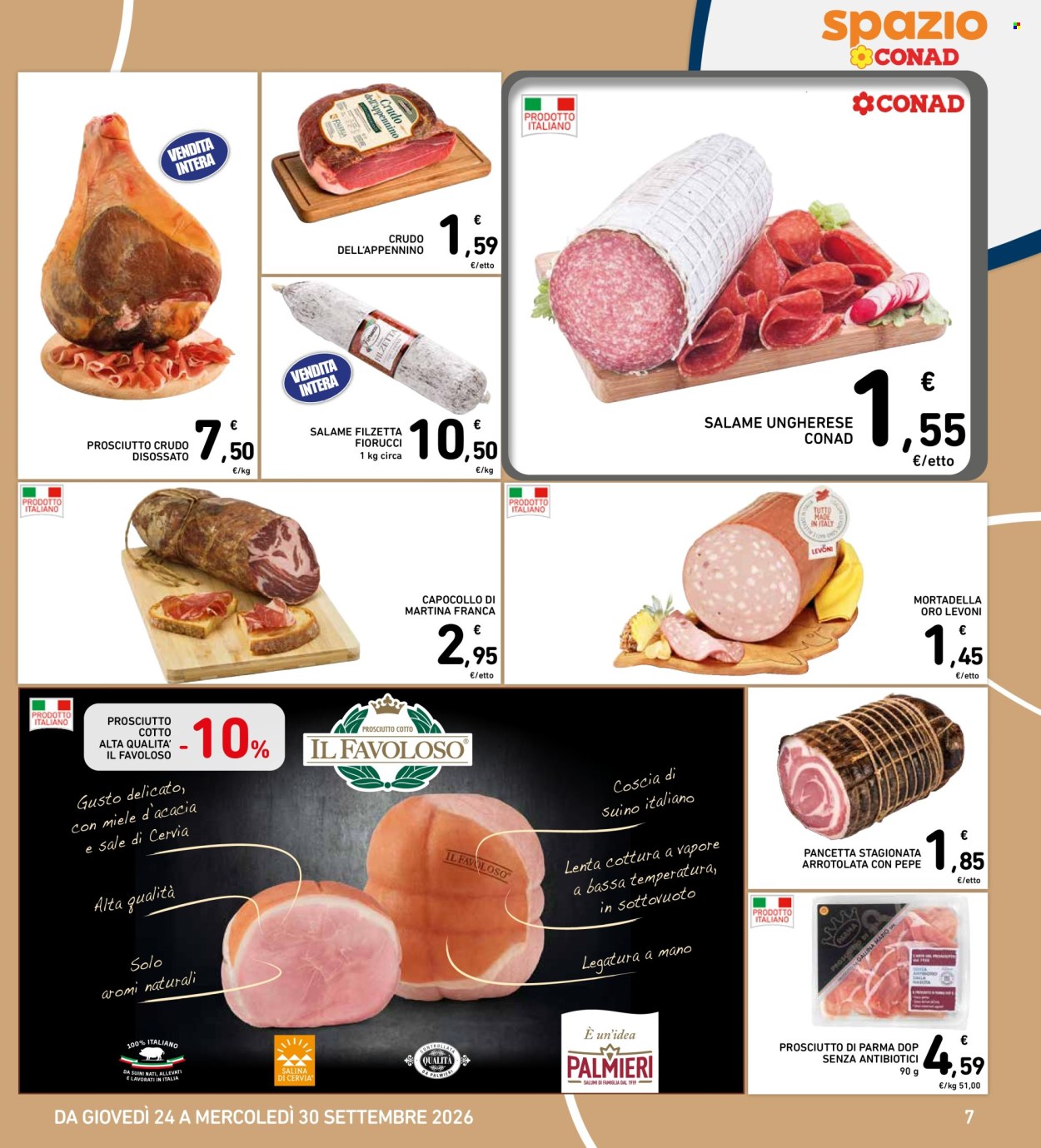 Volantino Spazio Conad - 24/9/2026 - 30/9/2026. Pagina 7