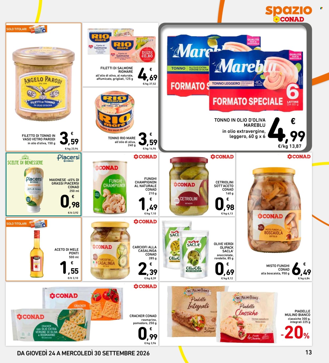 Volantino Spazio Conad - 24/9/2026 - 30/9/2026. Pagina 13