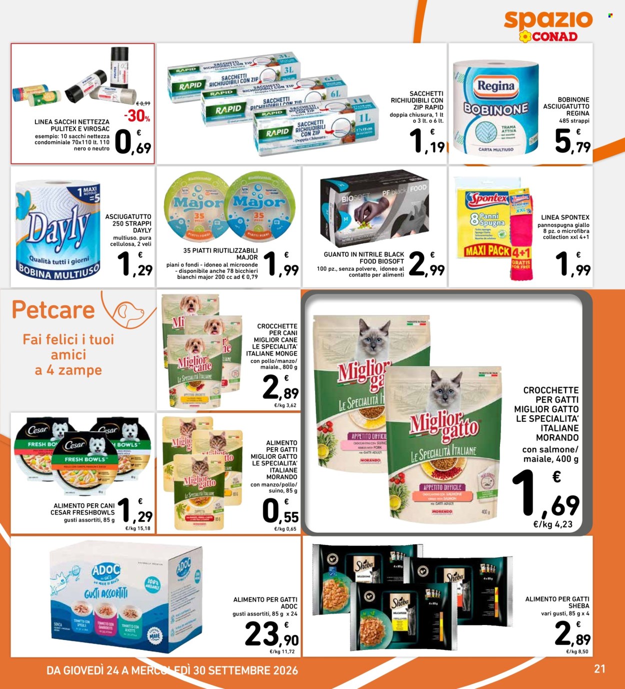 Volantino Spazio Conad - 24/9/2026 - 30/9/2026. Pagina 21
