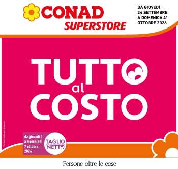 Volantino Conad Superstore - 24/9/2026 - 4/10/2026.