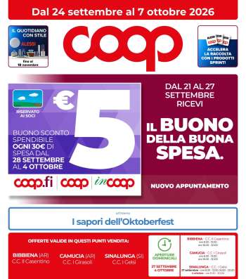 Volantino Coop - 24/9/2026 - 7/10/2026.