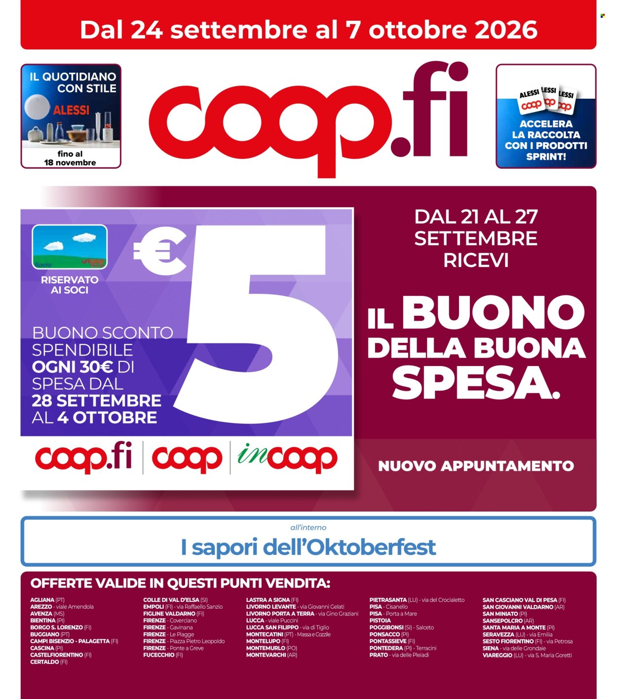 Volantino Coop - 24/9/2026 - 7/10/2026. Pagina 1