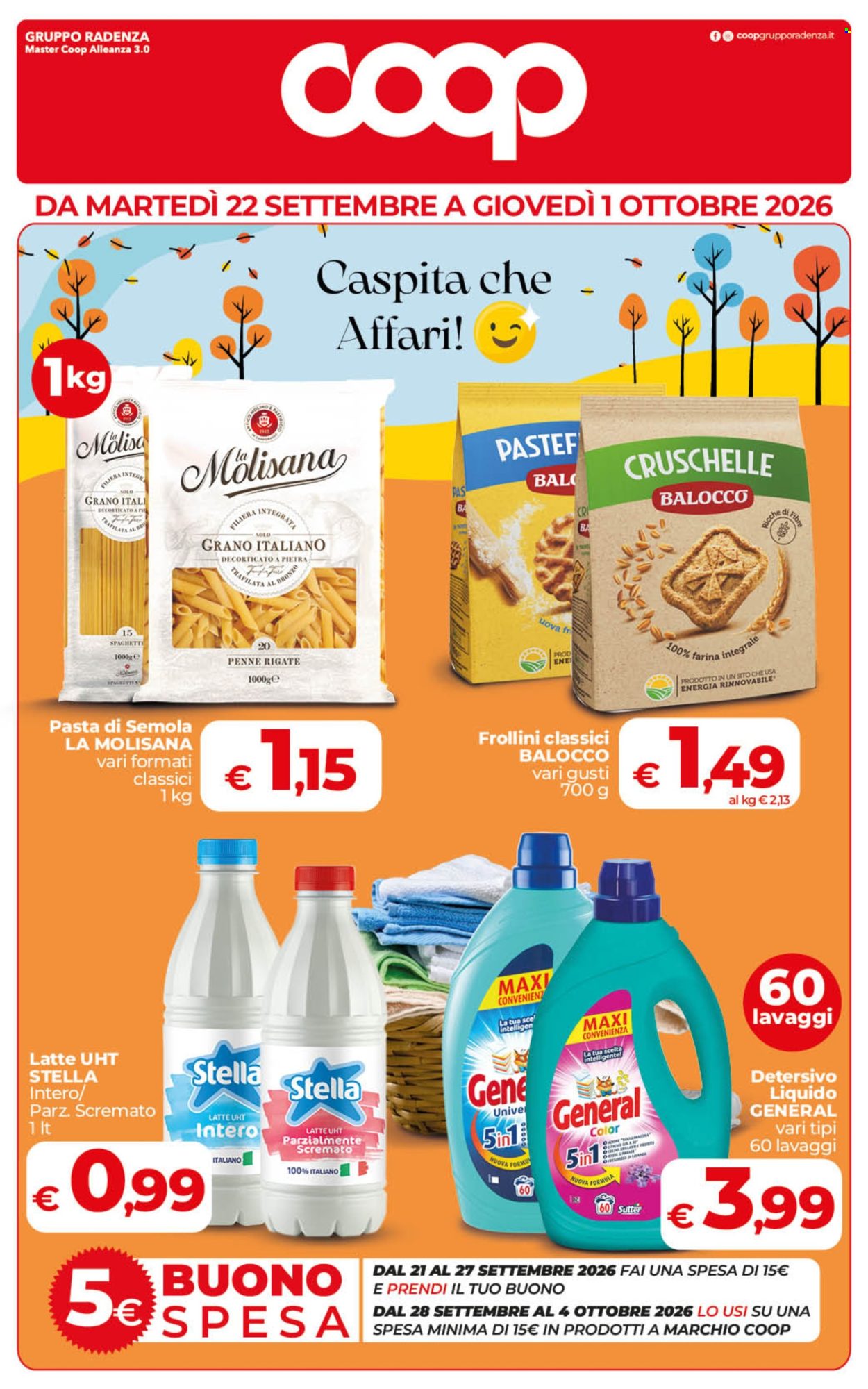 Volantino Coop - 22/9/2026 - 1/10/2026. Pagina 1