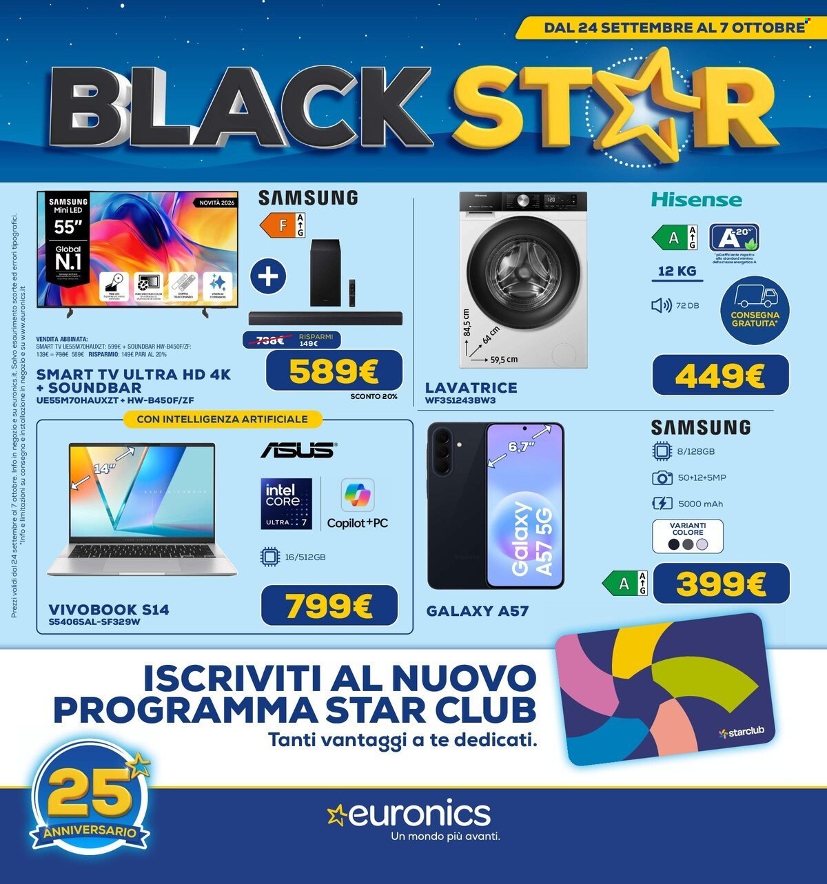 Volantino Euronics - 24/9/2026 - 7/10/2026. Pagina 1