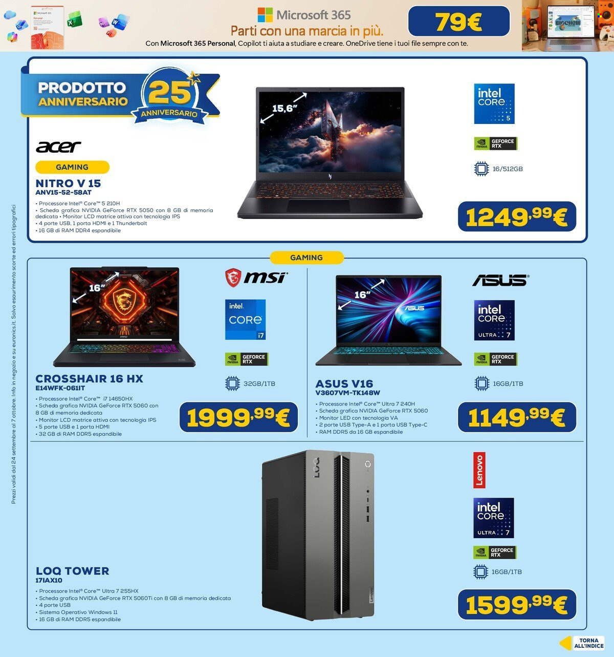 Volantino Euronics - 24/9/2026 - 7/10/2026. Pagina 36