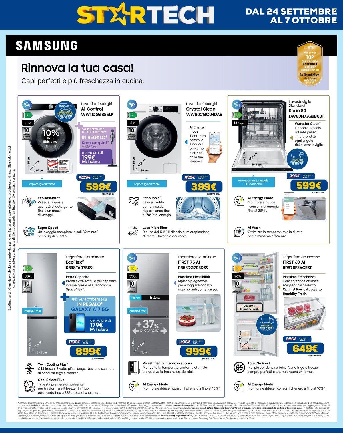 Volantino Euronics - 24/9/2026 - 7/10/2026. Pagina 8