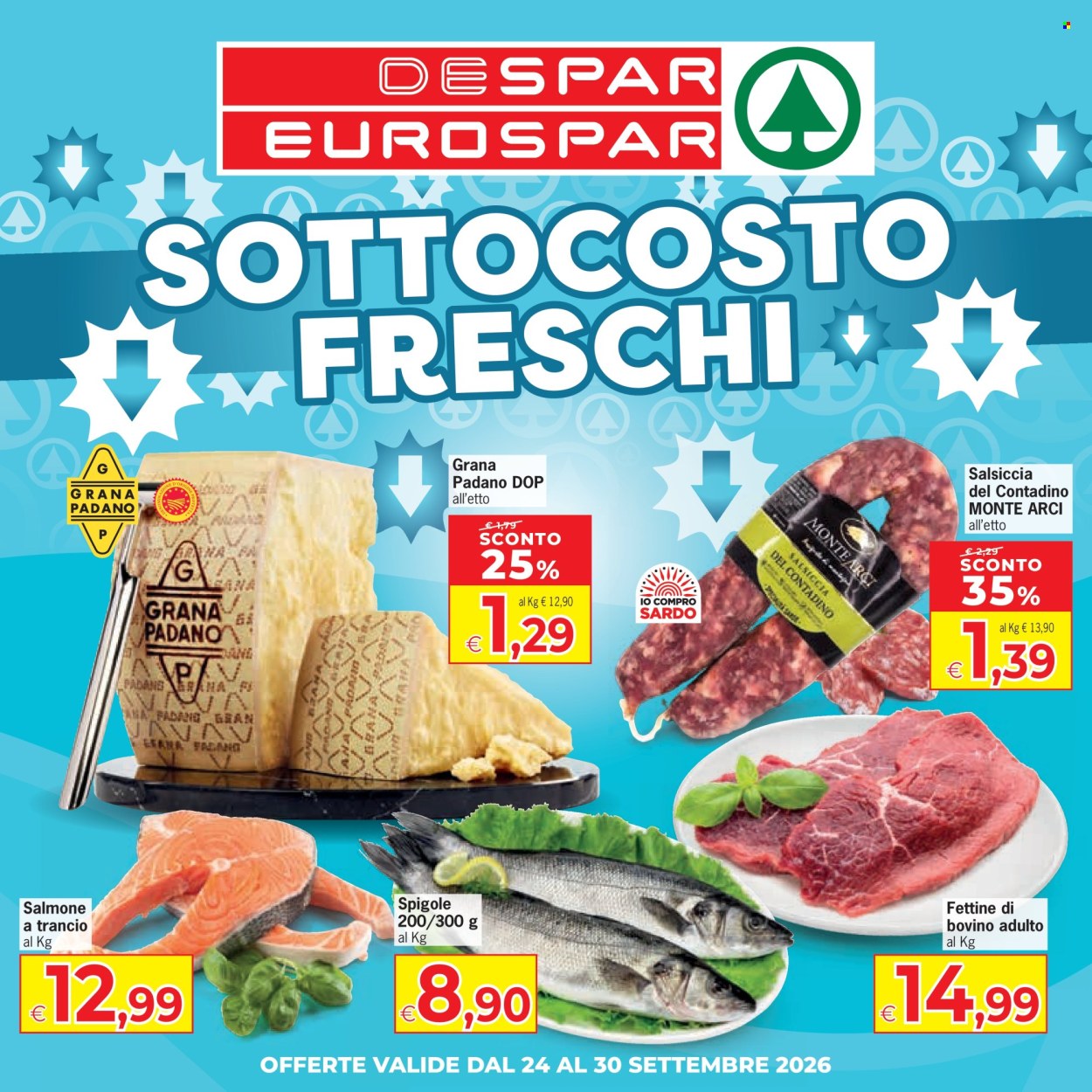 Volantino Eurospar - 24/9/2026 - 30/9/2026. Pagina 1