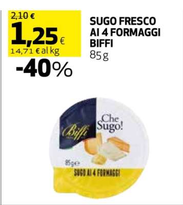 SUGO FRESCO AI 4 FORMAGGI BIFFI