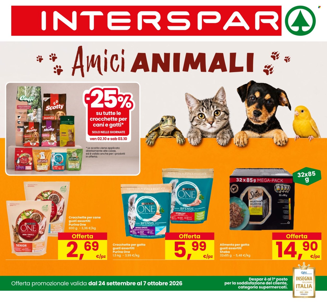 Volantino Interspar - 24/9/2026 - 7/10/2026. Pagina 1