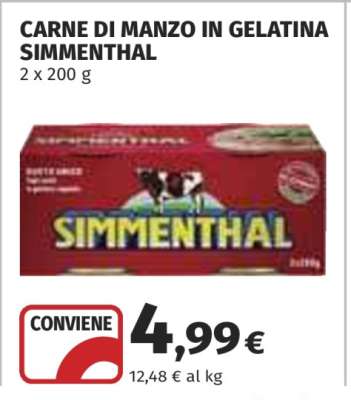 CARNE DI MANZO IN GELATINA SIMMENTHAL