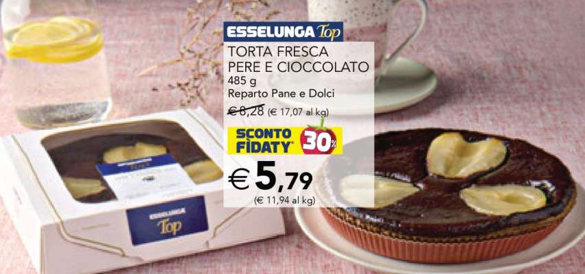 TORTA FRESCA PERE E CIOCCOLATO