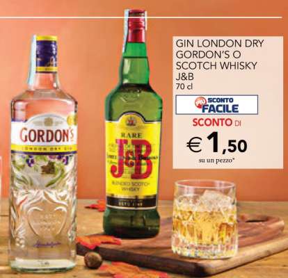 GIN LONDON DRY GORDON'S O SCOTCH WHISKY J&B