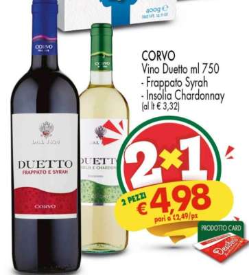 CORVO Vino Duetto ml 750